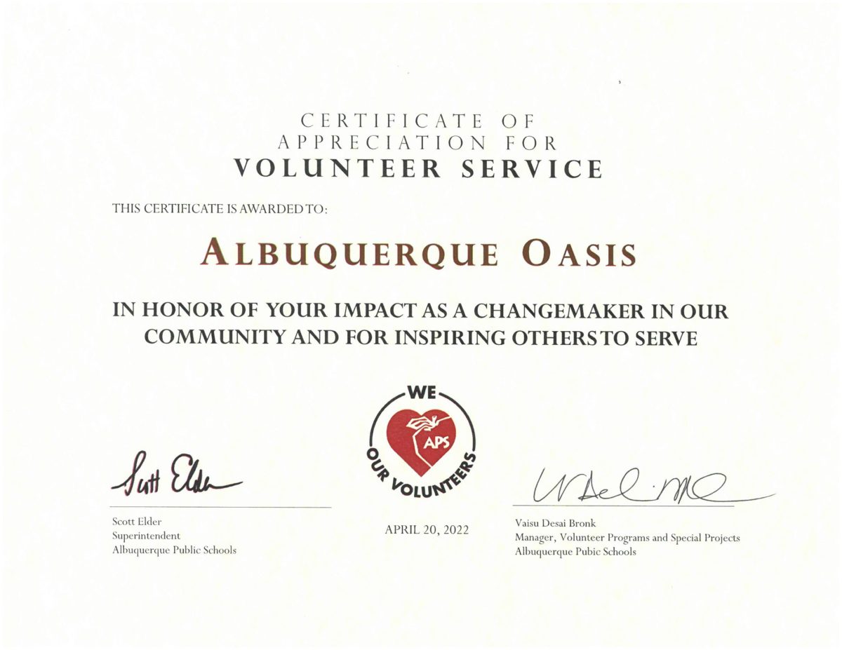 APS Volunteer Recognition